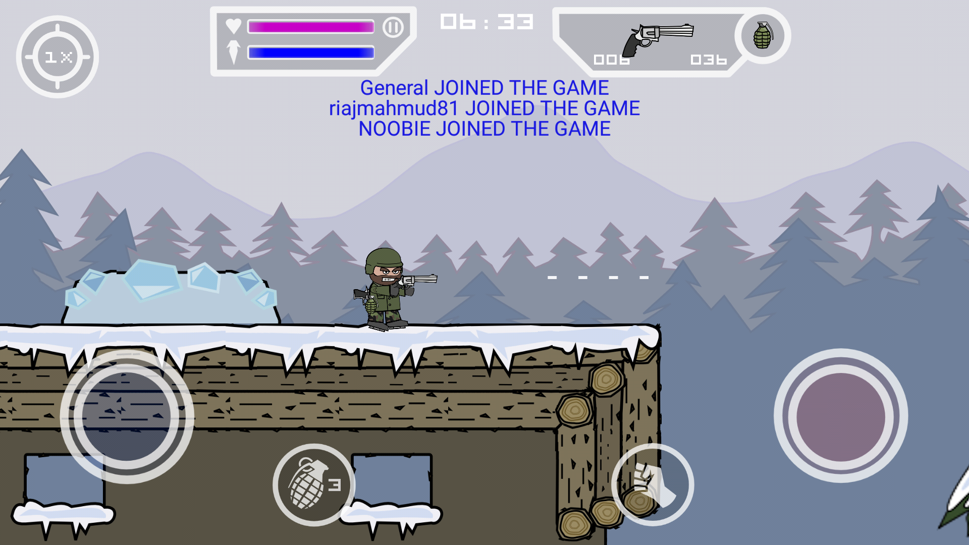 скачать взломанный Doodle Army 2 Mini Militia мод много денег